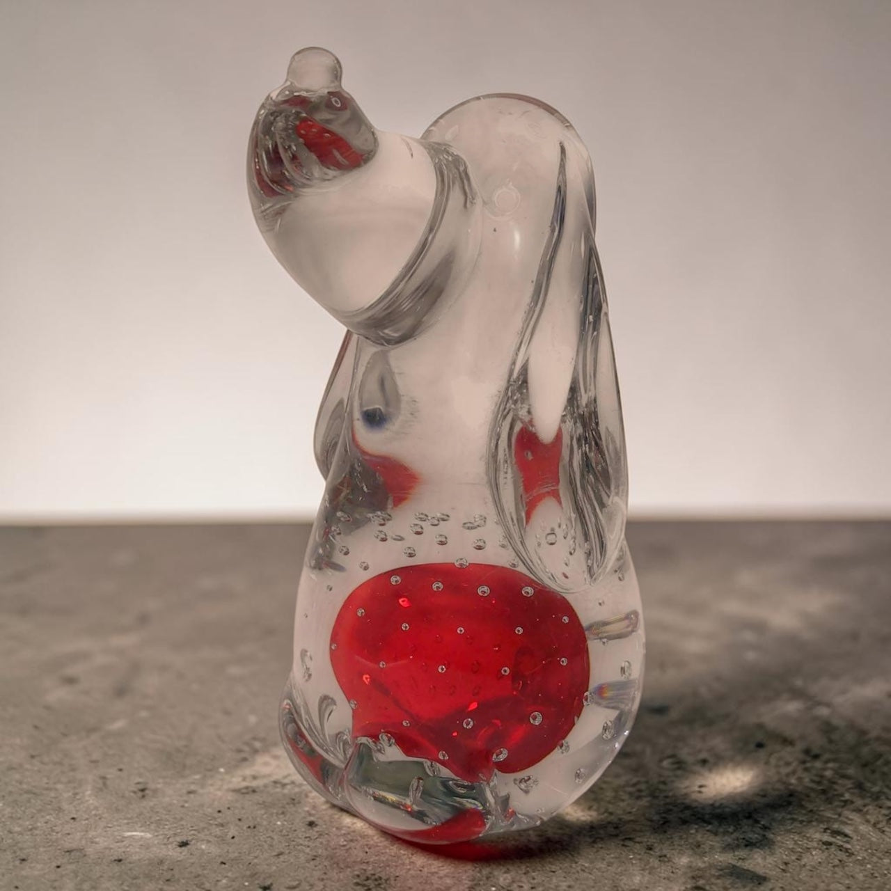 Murano Italian Glass Dog Figurine