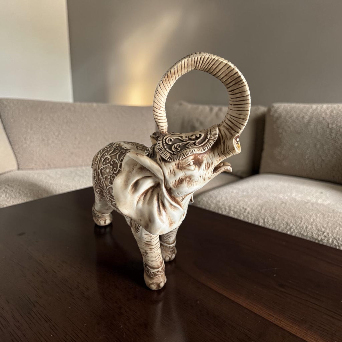 Large Imported Resin Elephant Figurine
