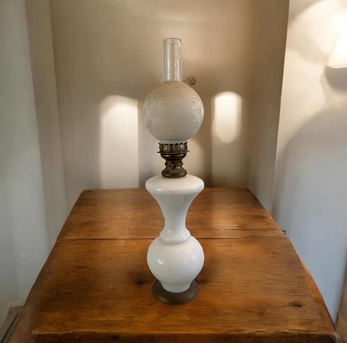 Opaline Glass Table Lamp