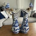 Sèvres Château Carafe – Bleu Blanc with Bronze Detailing