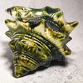 Green Porcelain Shell Ashtray