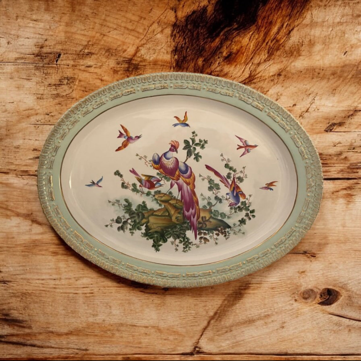 Hand Painted Porcelain Platter