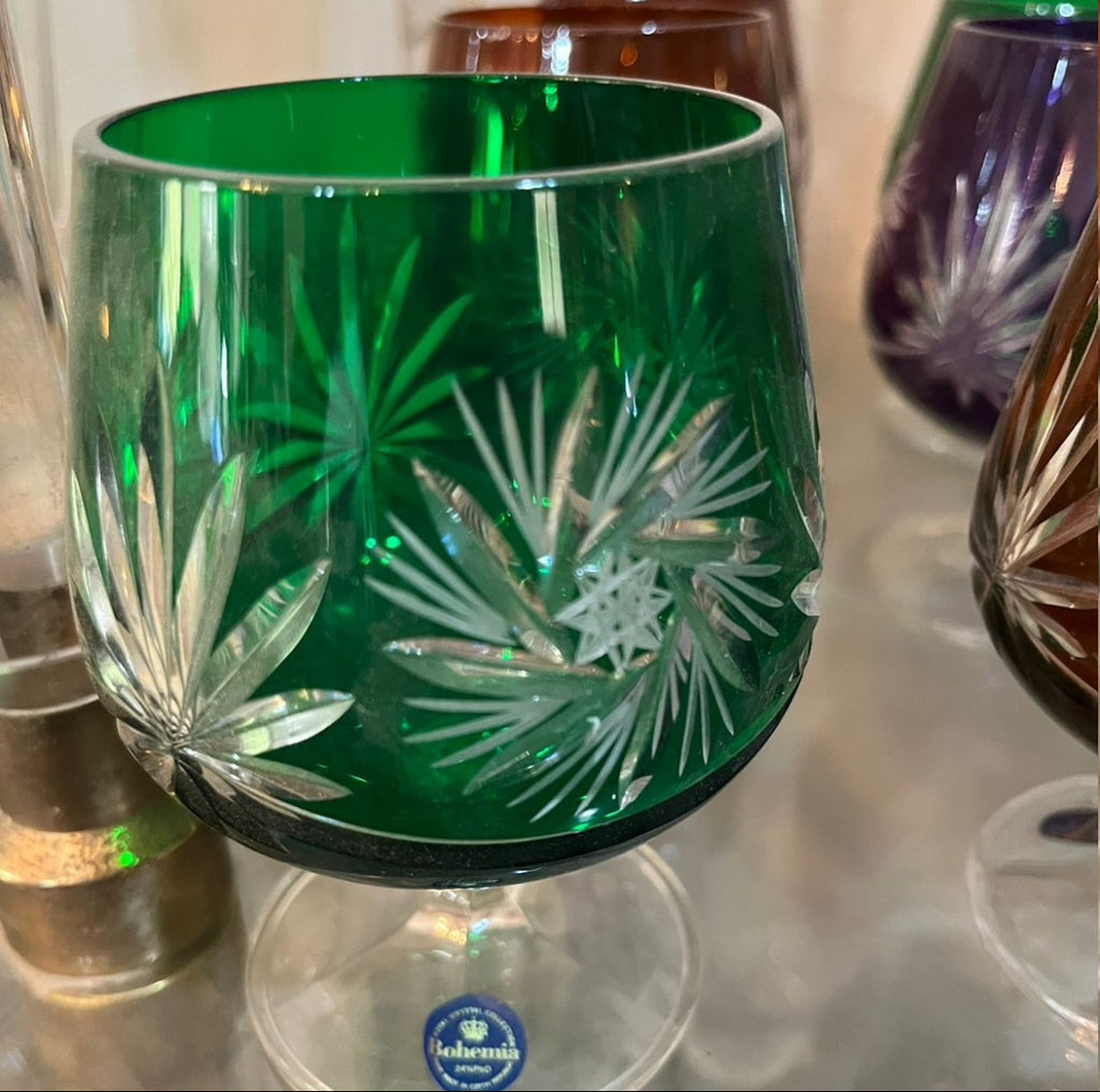 Bohemian Crystal Glass Set