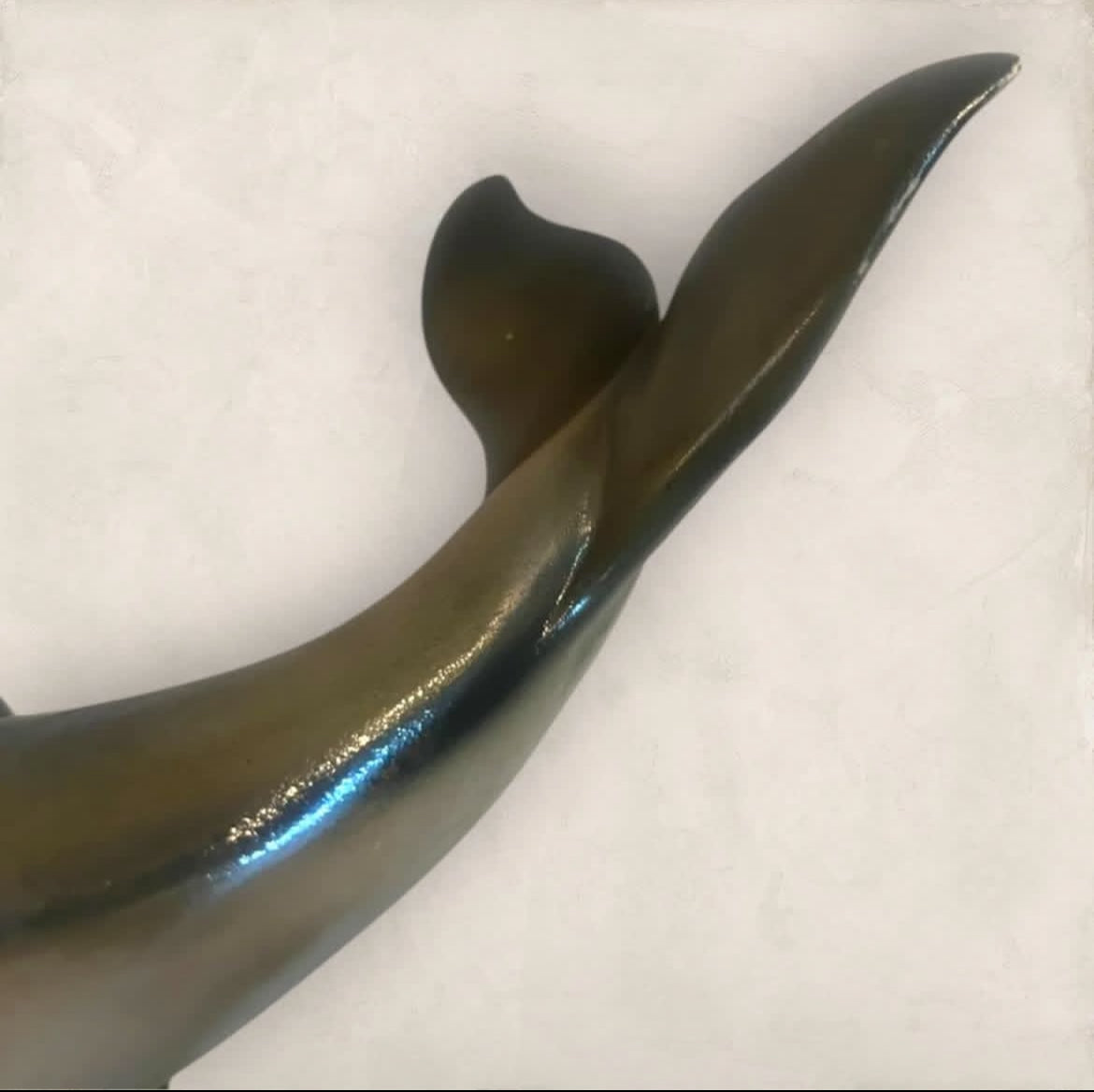 Dolphins Sculpture: Italian Capodimonte