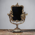 Heavy Brass Mirror – Romeo & Juliet Relief