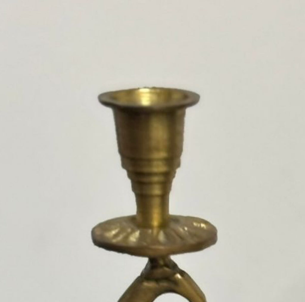 Brass Flamingo Candle Holders