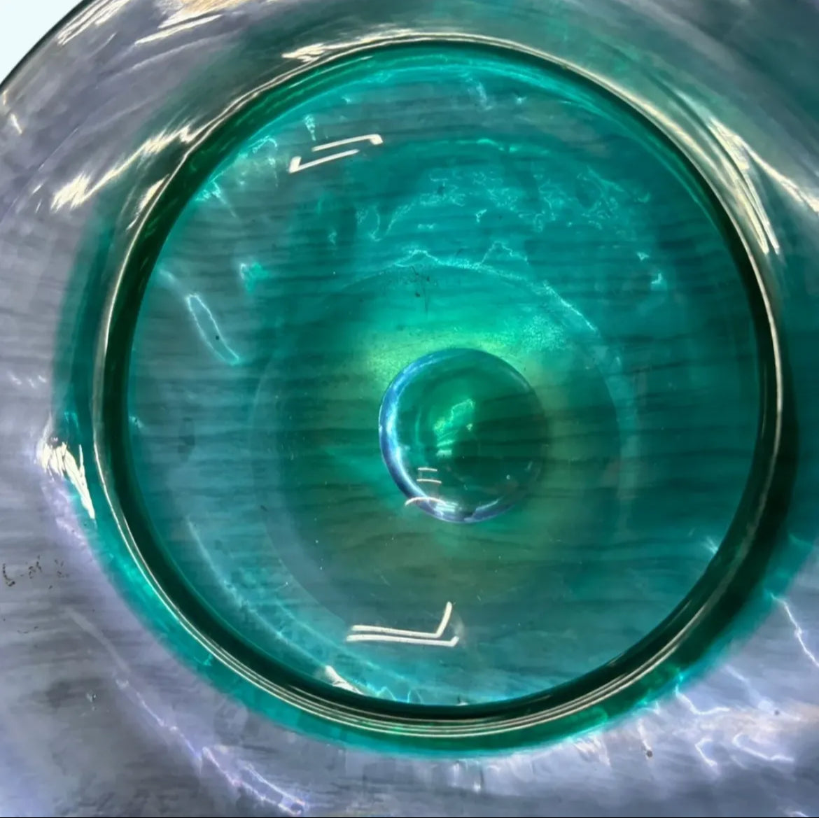 Stunning Murano Bonbonniere in Purple-Green Gradient Glass