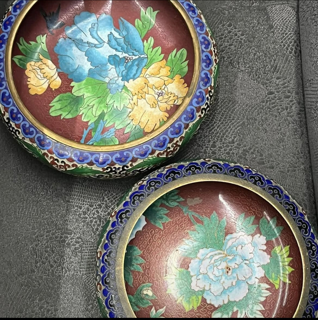 Exquisite Cloisonné Bonbonnieres