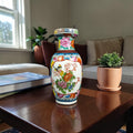 Chinoiserie Vase with Birds & Floral Motifs – Gold Detailing