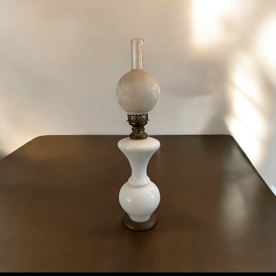Opaline Glass Table Lamp