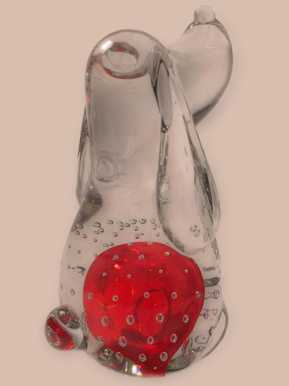 Murano Italian Glass Dog Figurine