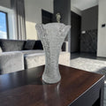 Vintage Czech Hand-Cut Crystal Vase
