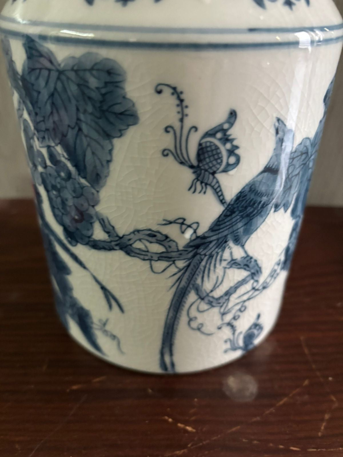 Bleu Blanc Porcelain Ginger Jar