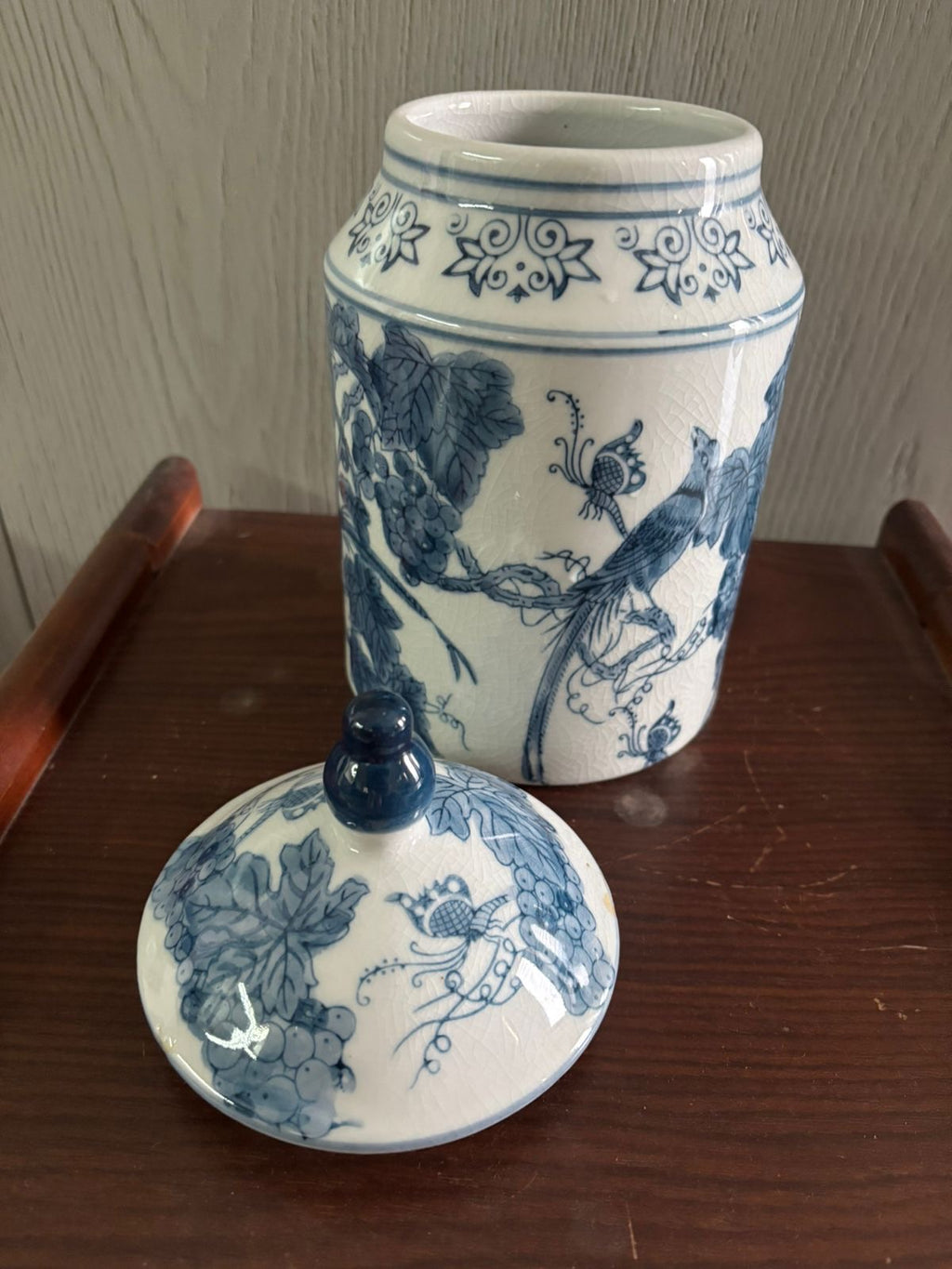 Bleu Blanc Porcelain Ginger Jar