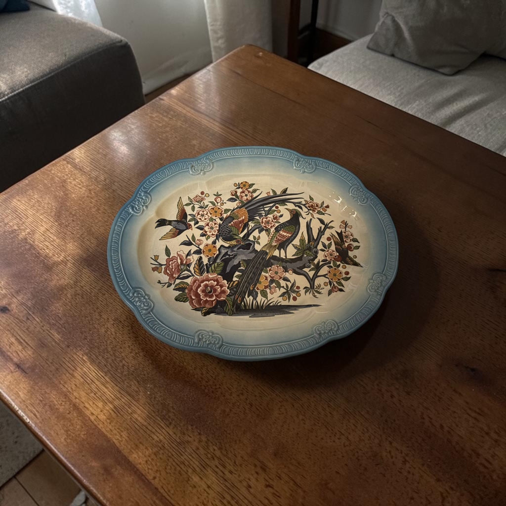 Antique Japanese Crackle Platter – Stamped