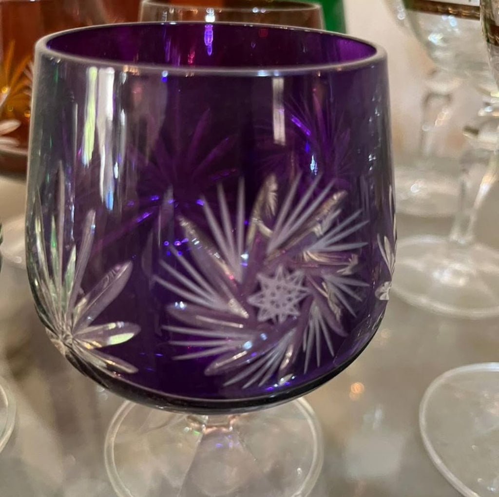 Bohemian Crystal Glass Set