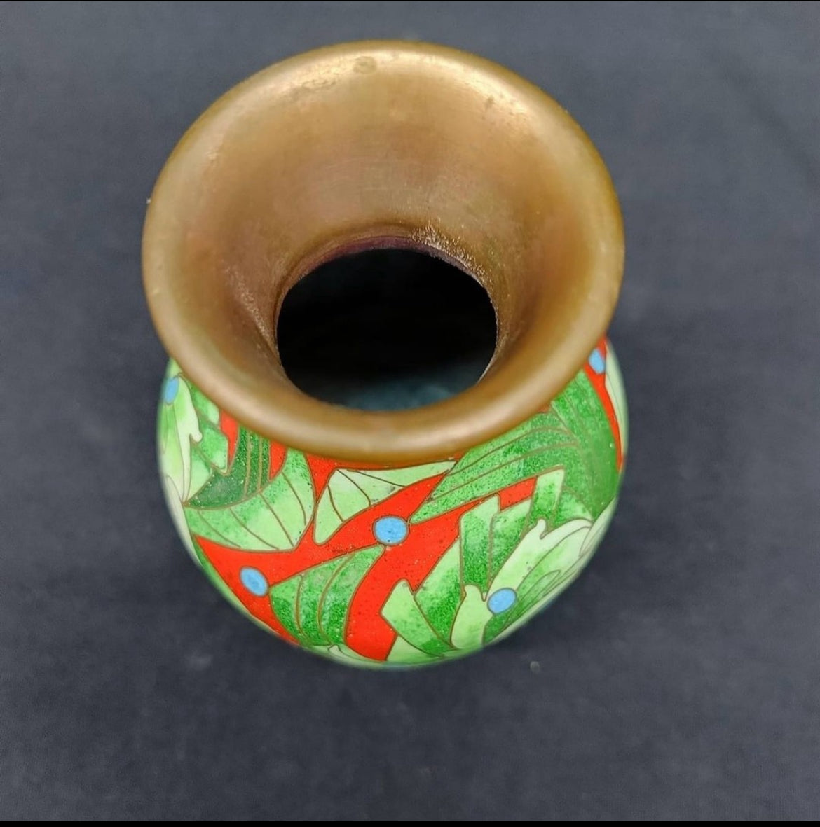 Cloisonné Vase: Colorful Design