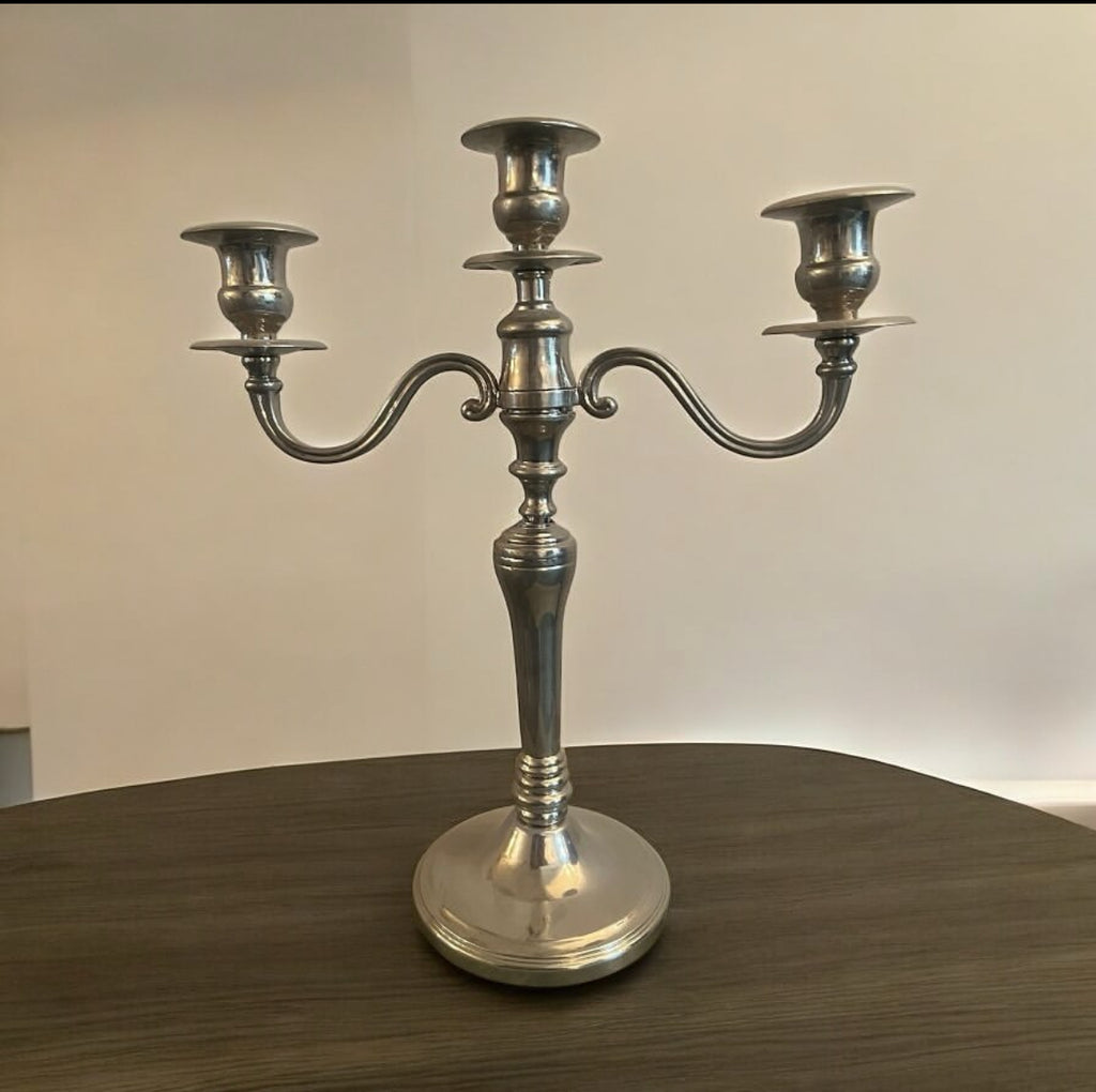 Silver-Plated Candelabrum