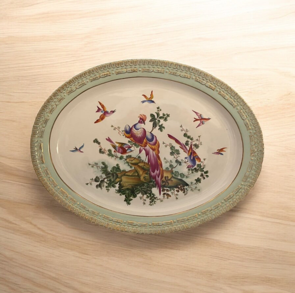 Hand Painted Porcelain Platter