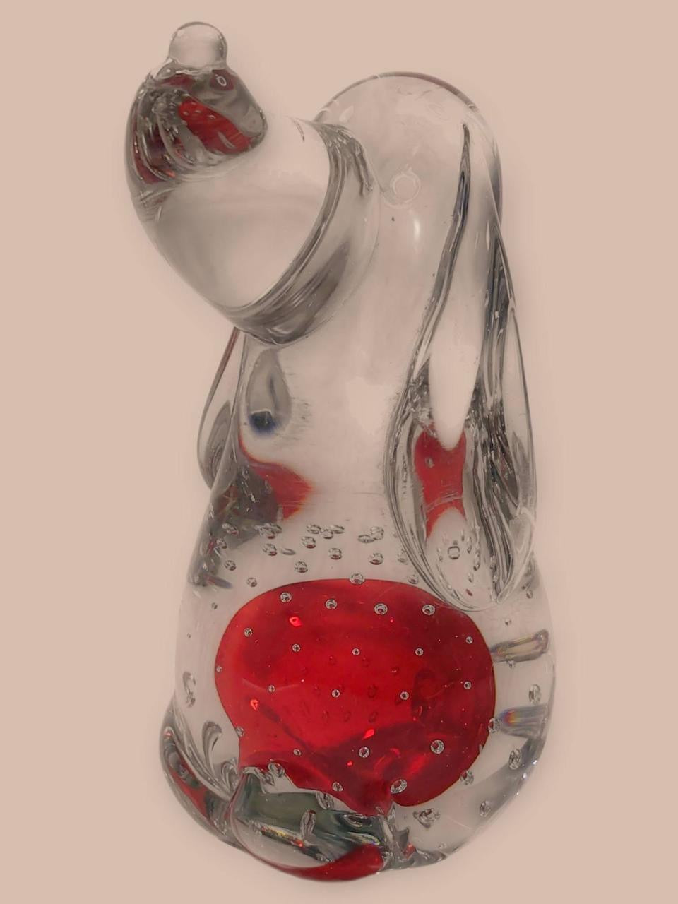 Murano Italian Glass Dog Figurine