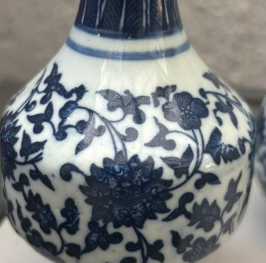 Bleu Blanc Porcelain Vases