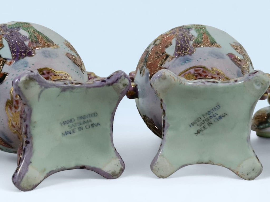 Pair of Chinoiserie Potiches with Bride Motif