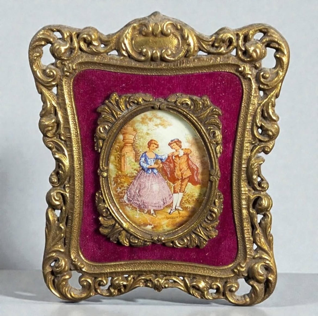 Brass Miniature Frames with Glass