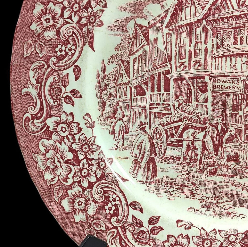 English Ironstone Wall Plate – Royal Tudor Ware