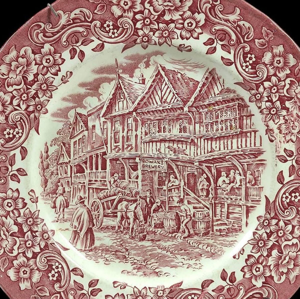 English Ironstone Wall Plate – Royal Tudor Ware