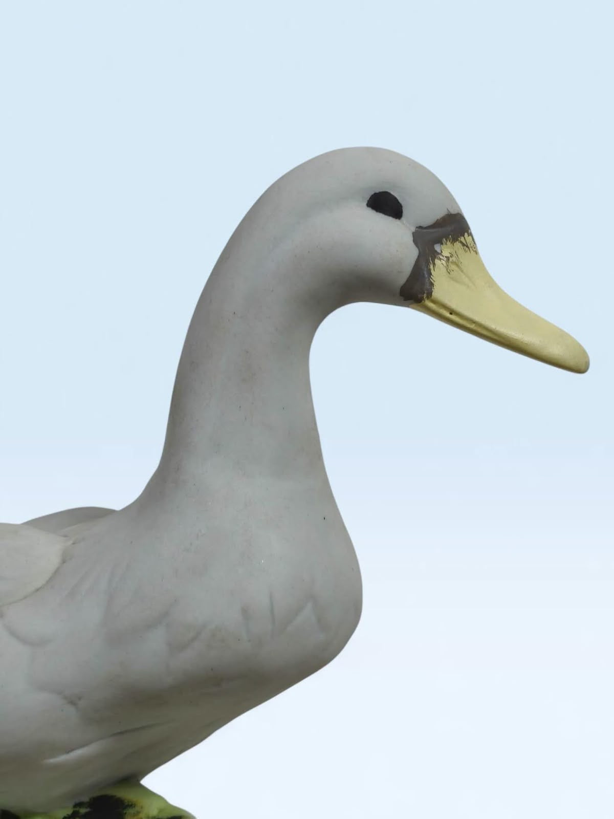 Biscuit Porcelain Duck Figurine