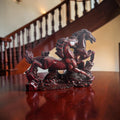 Chinoiserie Hand-Carved Horse Pair Statue – Large Size