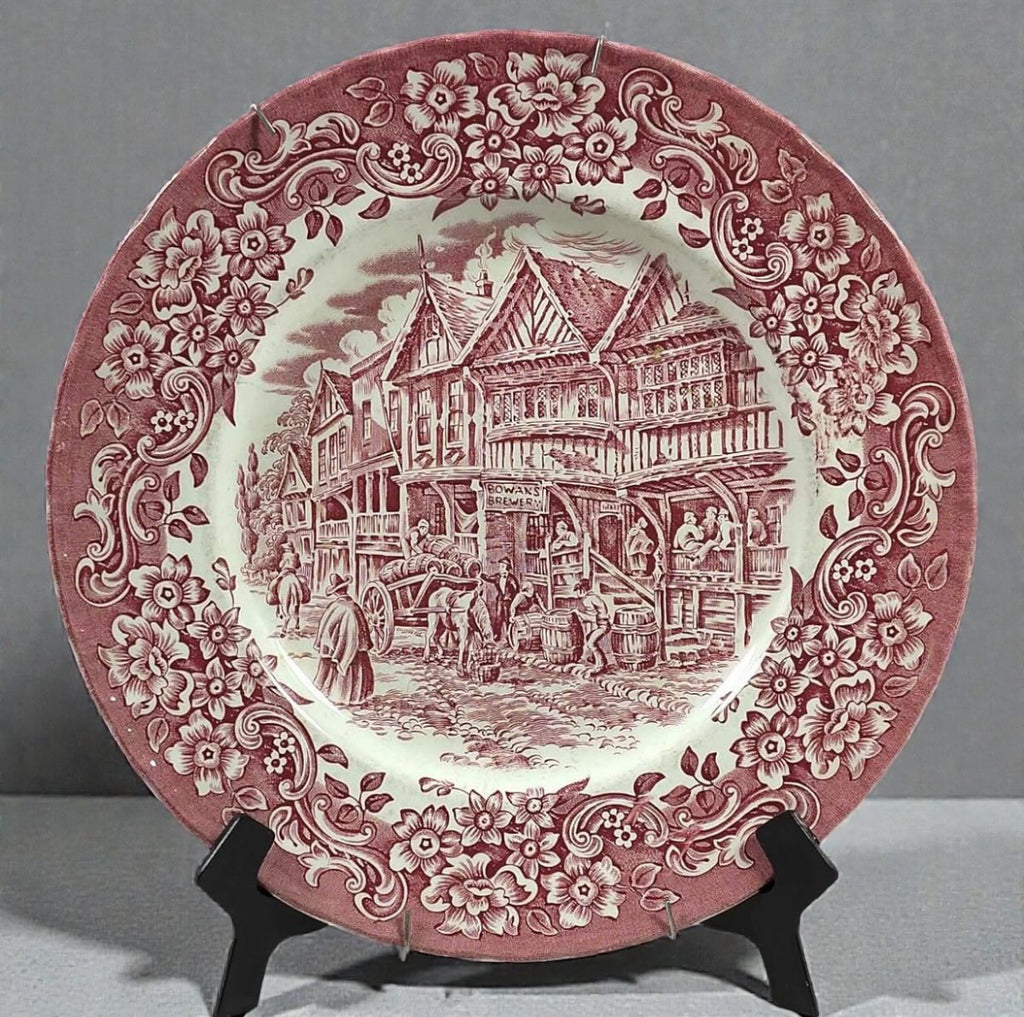 English Ironstone Wall Plate – Royal Tudor Ware