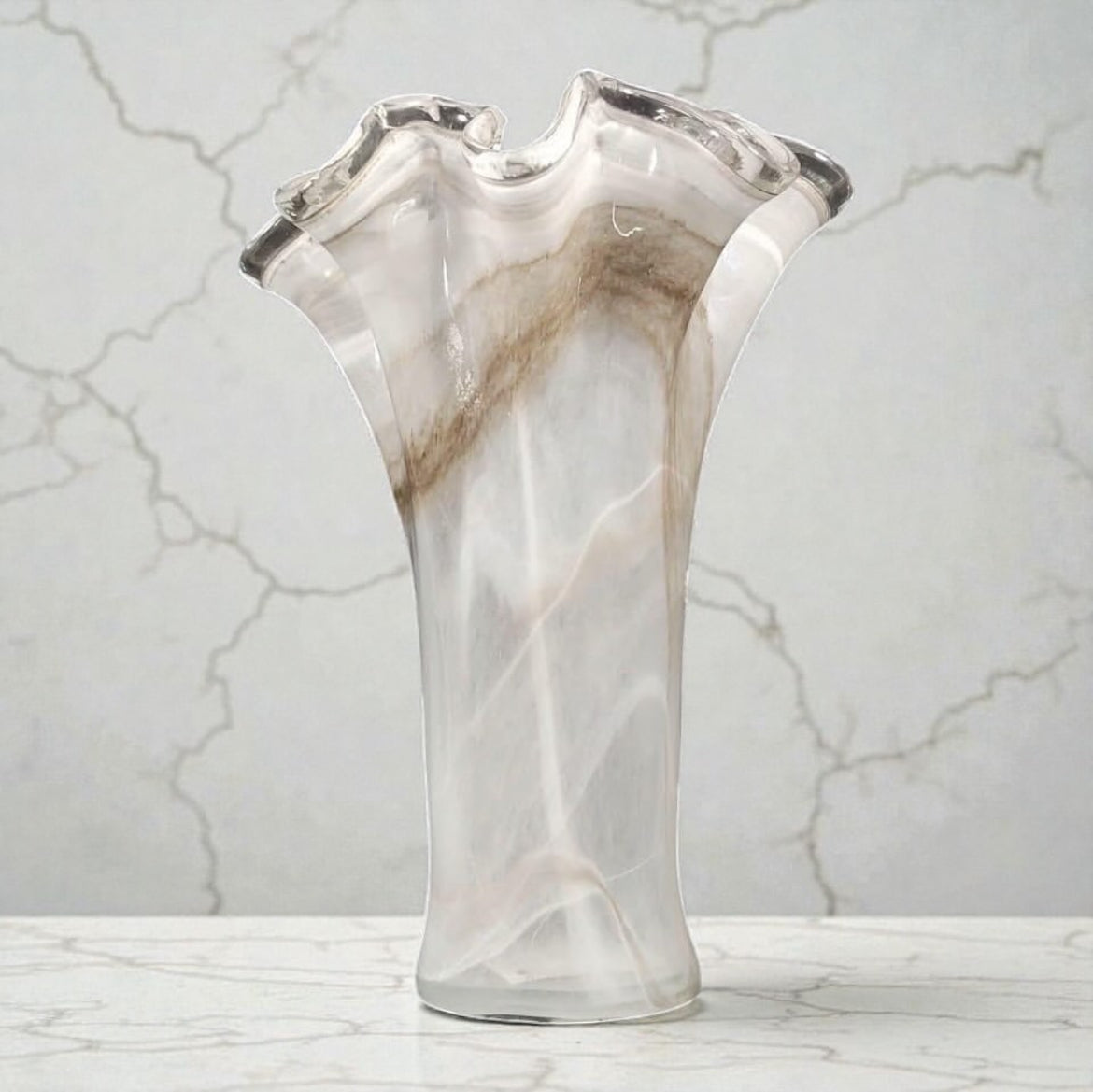 Murano Italian Vase – Marble-Effect Model