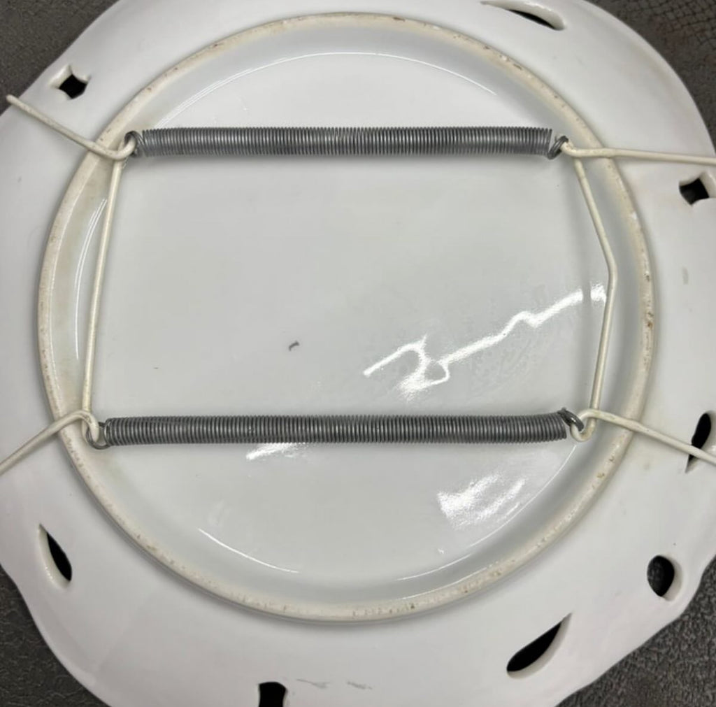 Porcelain Hanging Plate – Floral Motif