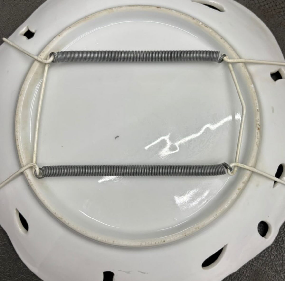 Porcelain Hanging Plate – Floral Motif