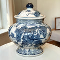 Blue Blanc Porcelain Ginger Jar
