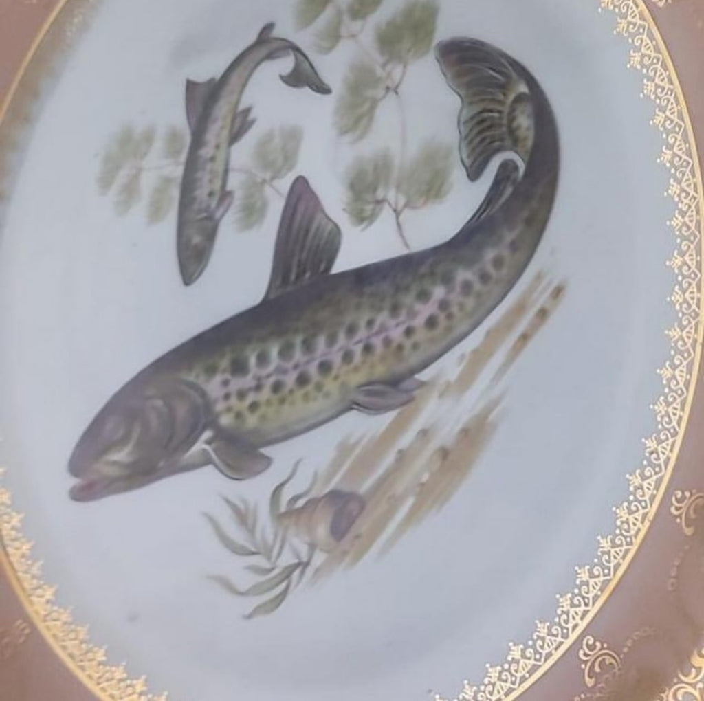 French Limoges Porcelain Plate