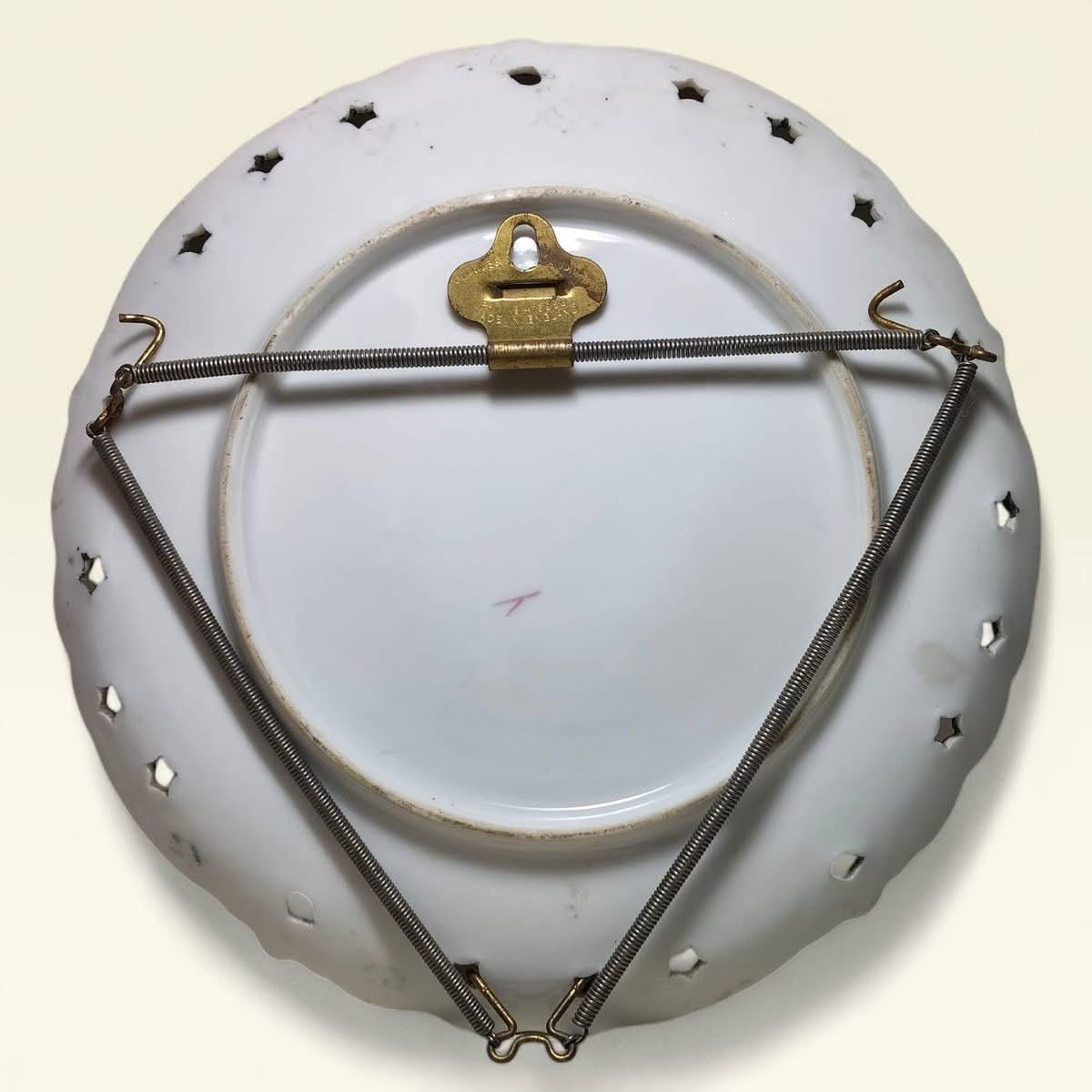Antique Porcelain Wall Plate – Miniature Artwork