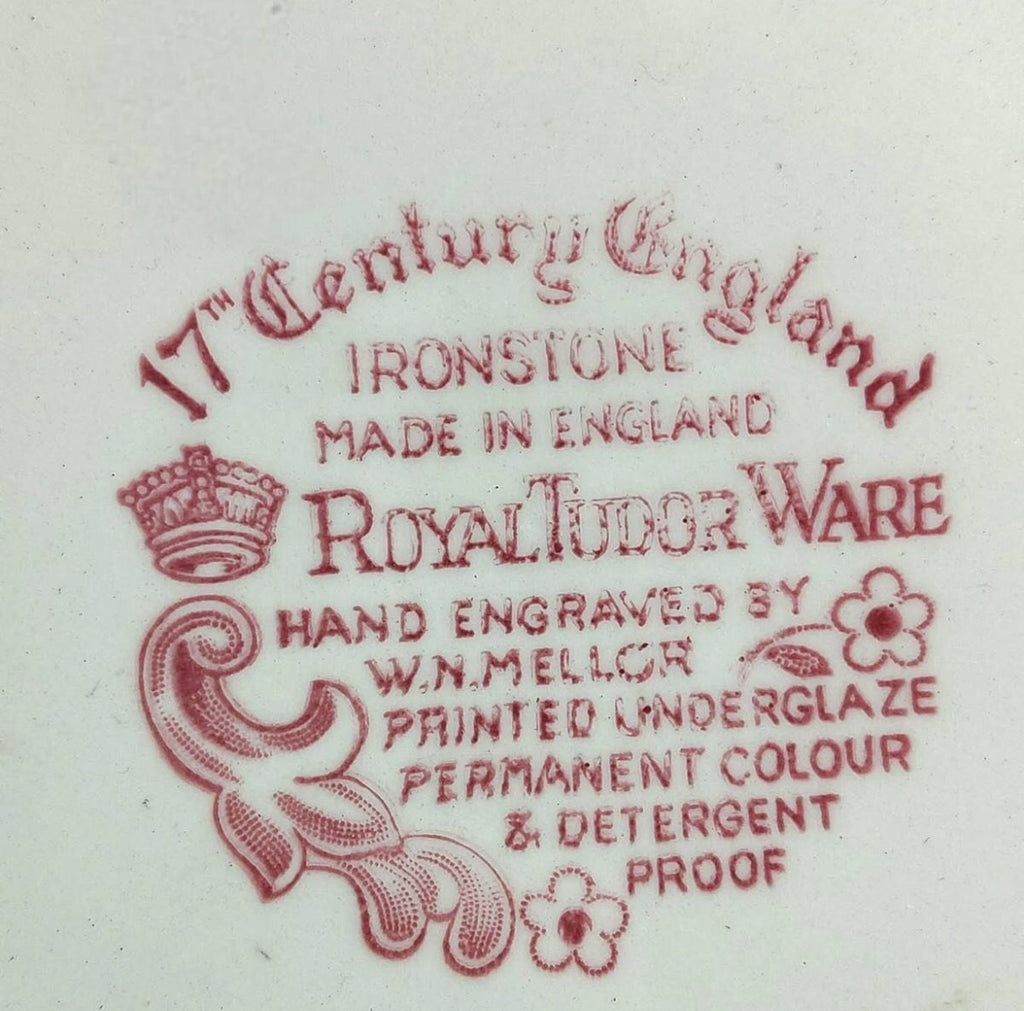 English Ironstone Wall Plate – Royal Tudor Ware