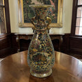 Chinoiserie Satsuma Porcelain Vase – Raised Miniature Handcrafted Design