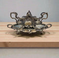 Antique Large Bronze Jardinière & Plateau Set