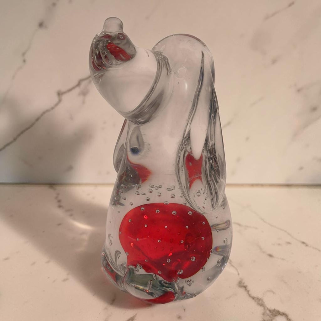 Murano Italian Glass Dog Figurine