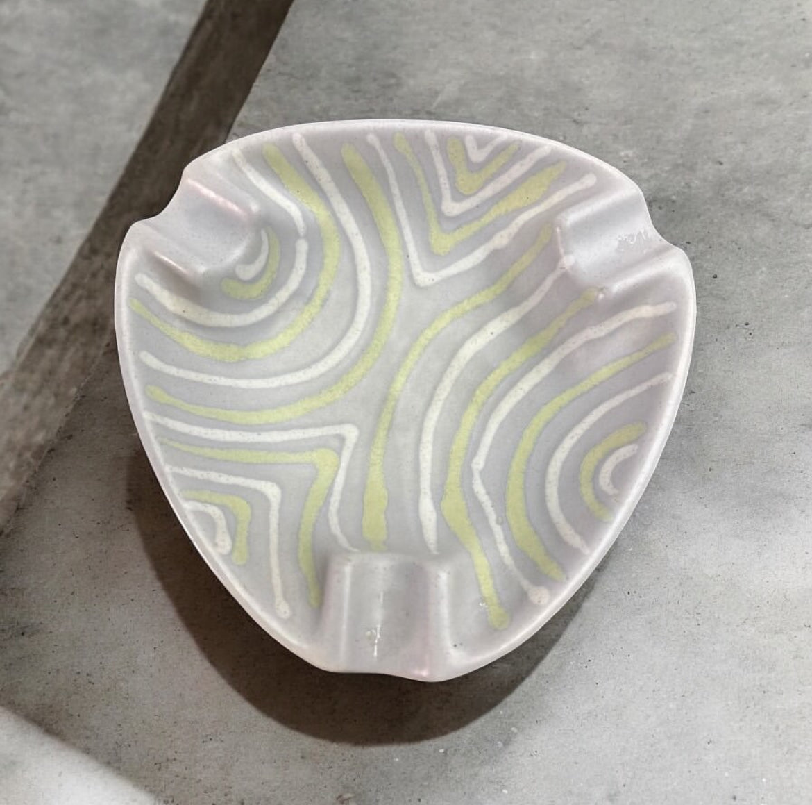 German Stamped & Numbered Ashtray