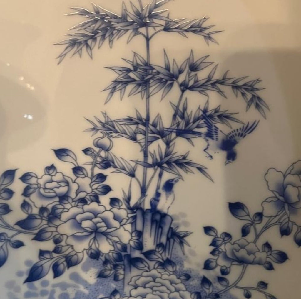 Bleu Blanc Decorative Plate
