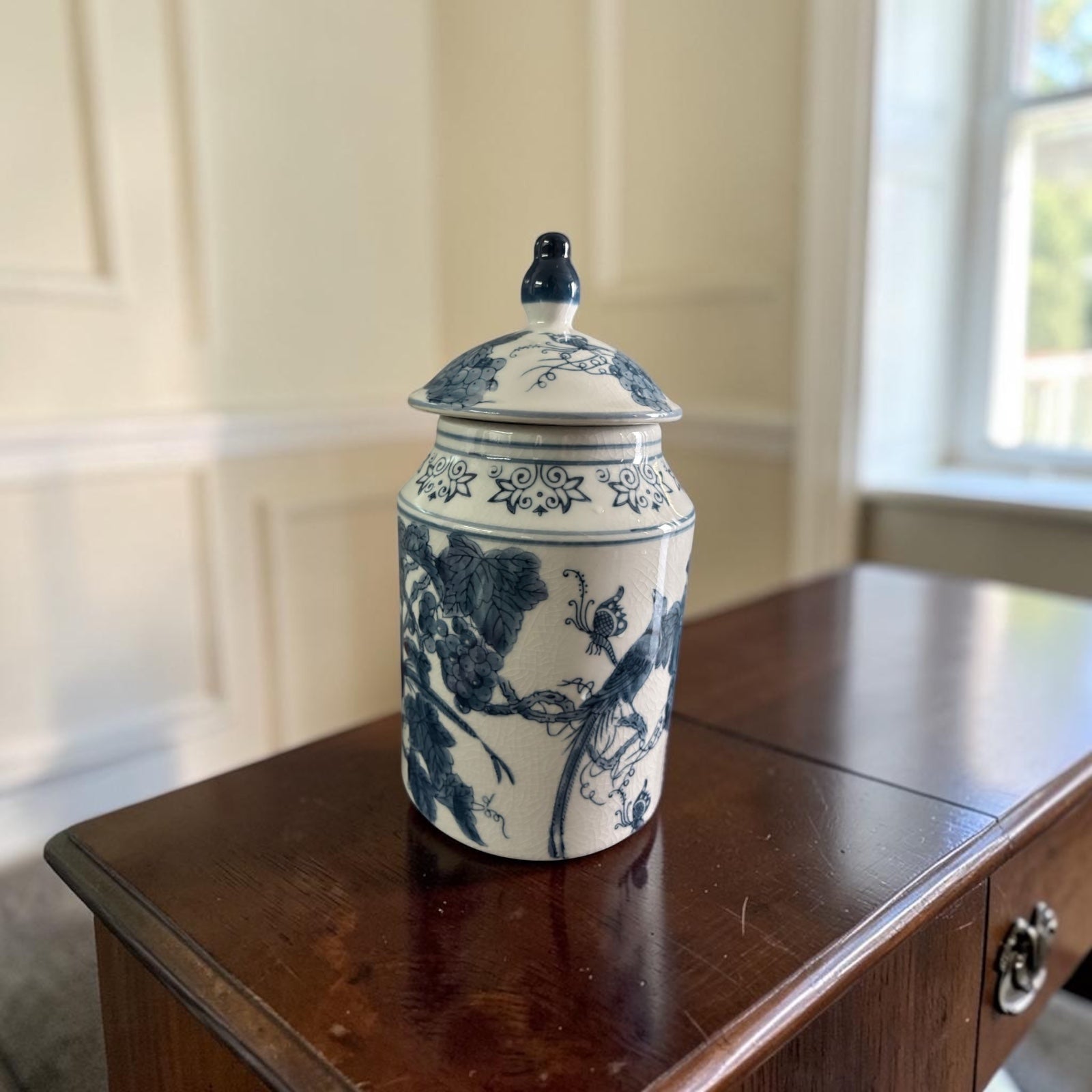 Bleu Blanc Porcelain Ginger Jar