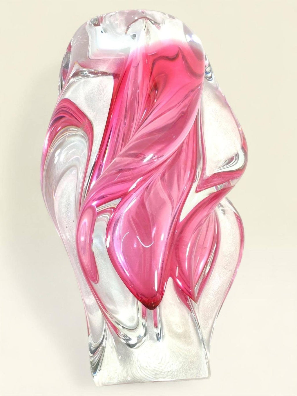 Vintage Bohemian Art Glass Vase by Josef Hospodka