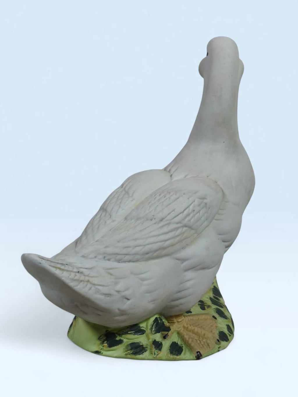 Biscuit Porcelain Duck Figurine