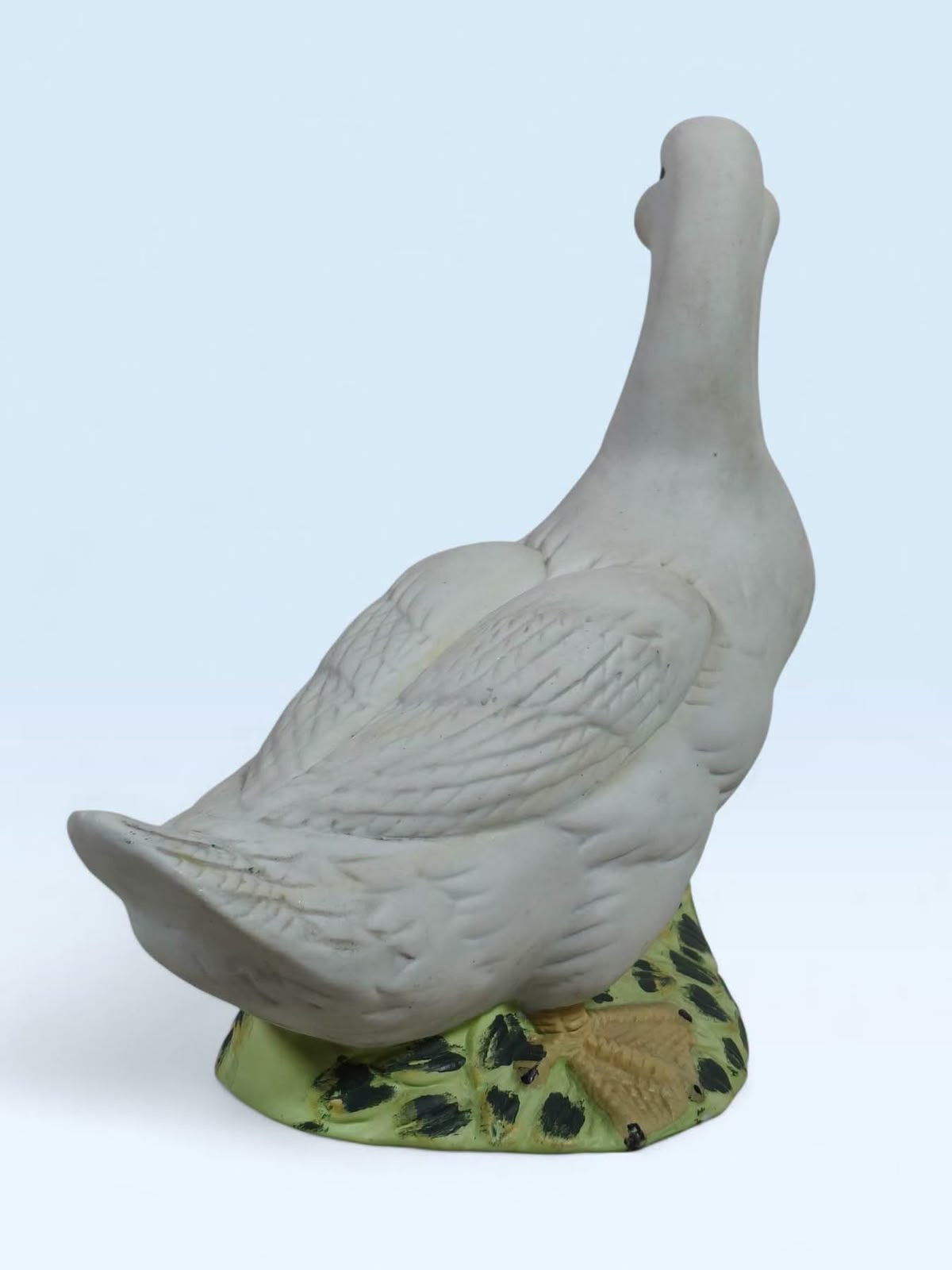 Biscuit Porcelain Duck Figurine