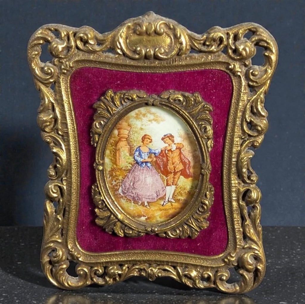 Brass Miniature Frames with Glass