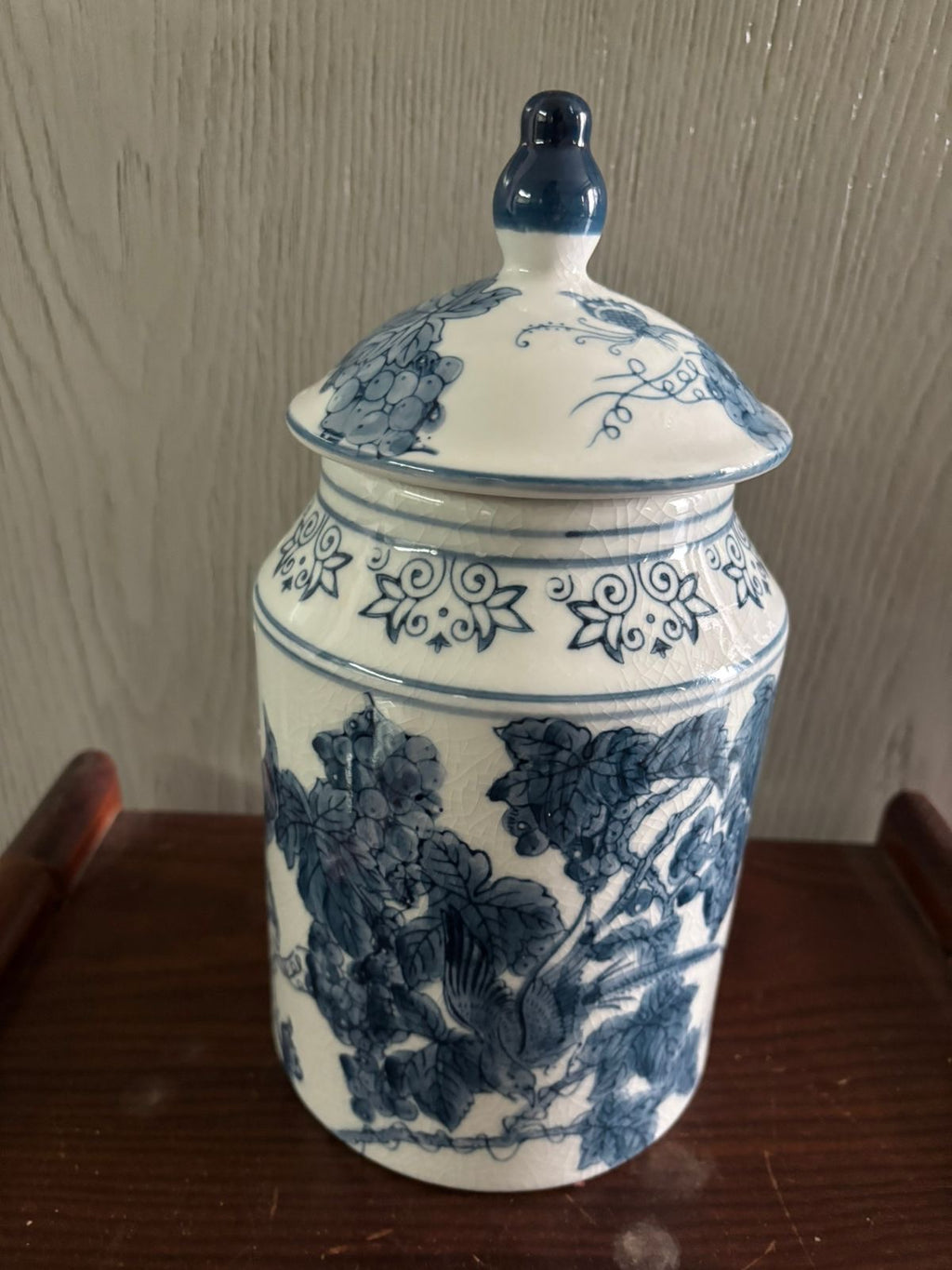 Bleu Blanc Porcelain Ginger Jar